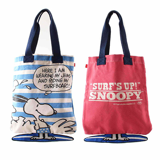 Snoopy足パタパタトートbag Peanuts Surf S Up Boofoowoo Co Ltd News Snoopy Co Jp 日本のスヌーピー公式サイト