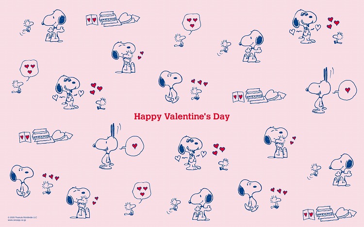 B 壁紙 2月はバレンタインの壁紙 Column Snoopy Co Jp 日本のスヌーピー公式サイト